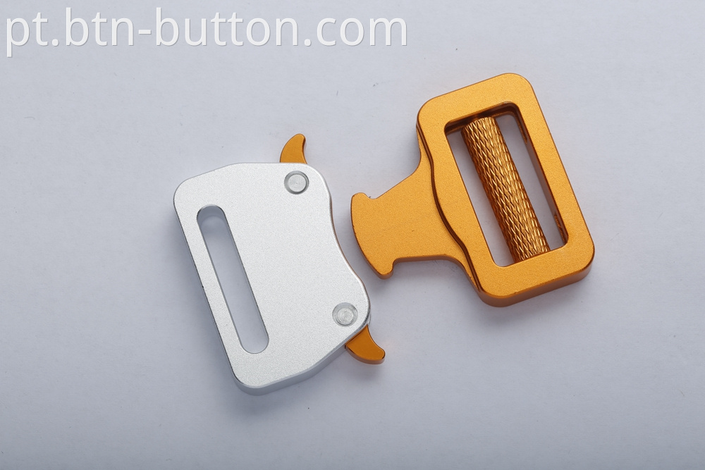 Alloy adjustment buttons for pants